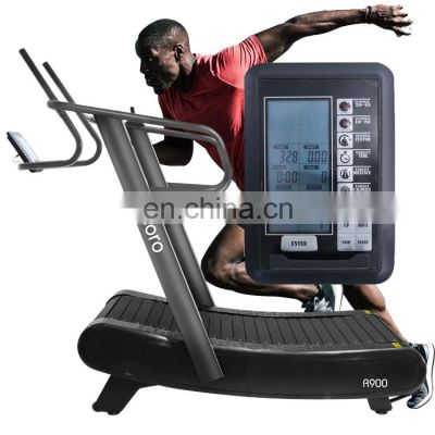 commercial self generating curve treadmill  running machine  air runner treadmill  used curved treadmill for sale