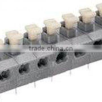 termin Block Single Deck Screwless PCB Spring Clamp Terminal Block , Pitch 7.62mm 300V 10A