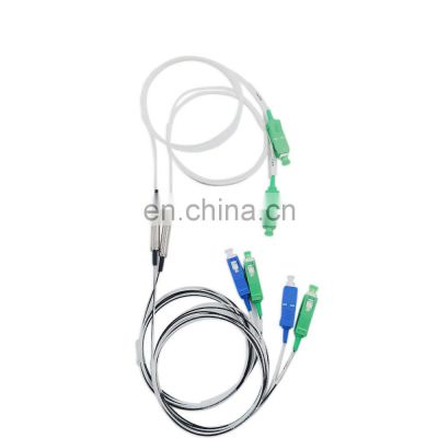 2 way passive mini FTTH Passive Optical fiber FWDM with FC/APC SC/APC Optical 1310 1490 1550 wdm