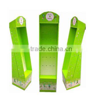Eye catching advertising shopping mall cardboard key chain display rack