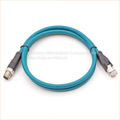 Соединитель кабеля M12 к RJ45 | Код A B D X | 4