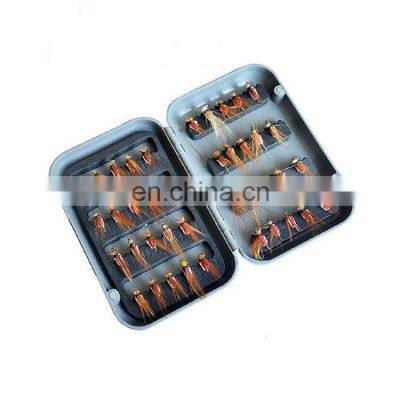 40pcs/set Boxed Fly Fishing Tackle Artificial Bait Trout Fly Fishing Lures Hooks Tackle Nymph Flies