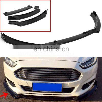 Auto Accessories Wholesale 3pcs Front Bumper Lip For Ford Fusion Mondeo 2017 2018 2019