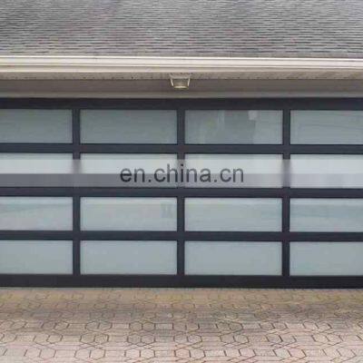 Canada Aluminum Coated Frosted Glass Measurement Custom Garage Door