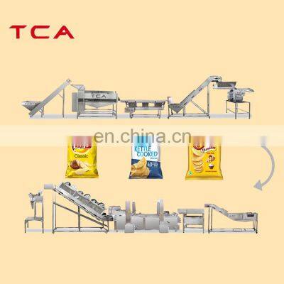 Full  Automatic And  Semi-automatic Industrial Frozen French Fries Potato Chips  Production Line