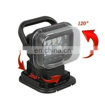 50W led spot search light led work lamp remote control magnetic base LED523