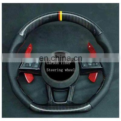 Carbon Fiber Steering Wheel for Audi A1 S1 A3 S3 A4 S4 A5 S5 A6 S6 A7 S7 A8 S8 Car Modification Steering Wheel photo-2