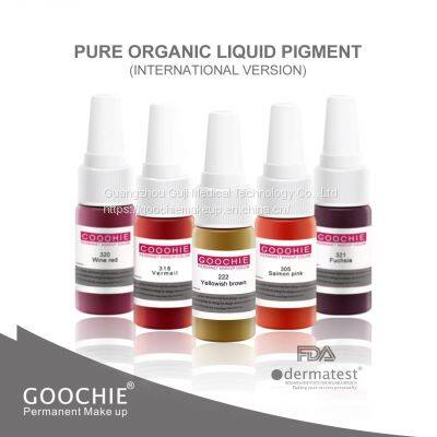 GOOCHIE Tattoo Liquid Pigment Permanent Makeup Ink For PMU Tattoo Permanent