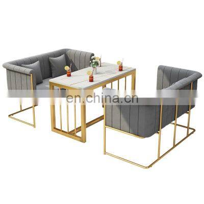 Coffee Shop Double Deck Sofa Leisure Nordic Light Luxury Sales Department Hotel Negotiation Reception Restaurant Table And Chair