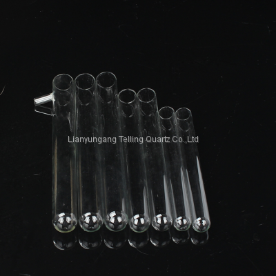 High Purity Quartz Glass Test Tubes for Laboratory Round Bottom Quartz Glass Test Tube photo-2
