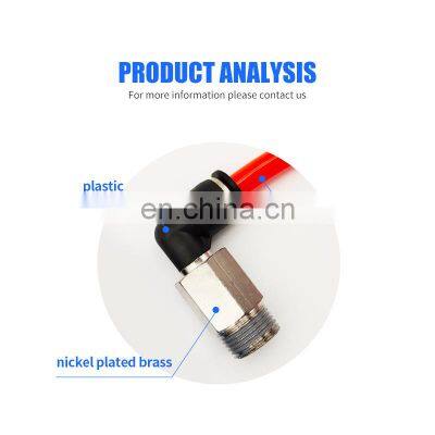 MPLL Series L-type Extension Two Way Air Push in Fitting Tracheal Solenoid Valve Plug photo-2