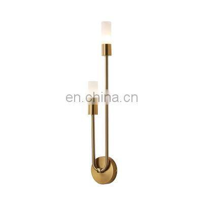 Copper LED Wall Lamps Bedroom Bedside Living Room Hallway Nordic Modern Indoor LED Sconce Wall Lighting