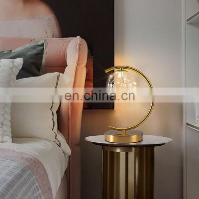 Nordic Bedroom Table Lamp Bedside LED Desk Light For Living Room Study Reading Lamps Luxury Desktop Decorative Lights