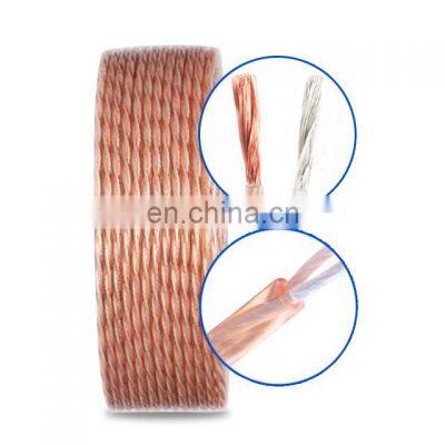 Factory Price Audio cable Av cable Stereo Speaker Wire Cable Bare Copper On One Side And Tinned Copper On The Other