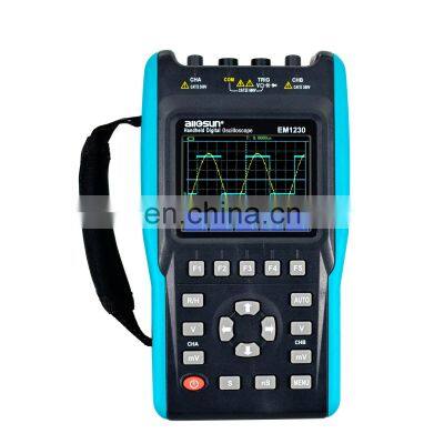 All-sun EM1230 Handheld Digital Storage Oscilloscope 25MHz 100M Sa/s Scope Meter with LED backlight stock in US