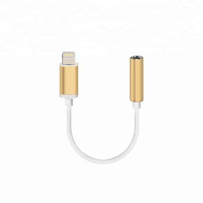 MFi chip jack lightening audio charger adapter for apple lightening 8pin to 3.5mm headphone jack adapter