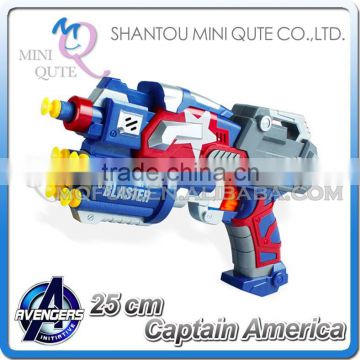 MINI QUTE 25 cm marvel avenger Captain America toy pressure gun action figures brinquedos boys with 6 bullet NO.MQ 056