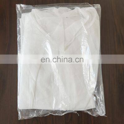 Breathable Polypropylene Lab Coat With Magic Type for Cleaning photo-5