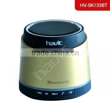 Durable metal wireless bluetooth speaker with hands-free function