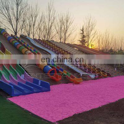 Amusement Park Funny Rides Outdoor Playground Unpowered Equipmments Kids Slide Combination for Sale photo-3
