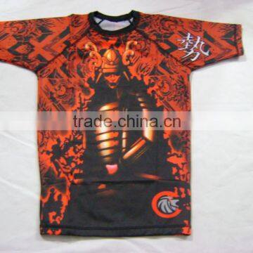 CUSTOM MADE SHORT SLEEVES Rash Guard SUBLIMATED