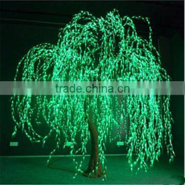 the waterproof artificial Led weeping willow tree artificial lighting tree