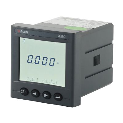 Acrel AMC72L-AI/C single phase energy meter AC LCD display with RS485 communication panel mounted cut out 67*67mm