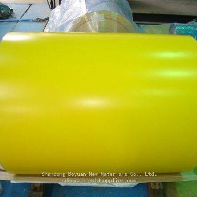 Boyuan silicon modified smp yellow green external galvanized aluminum zinc coil