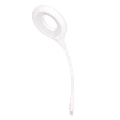 Mini USB Voice Control Simple Unique Bedside Lamp white
