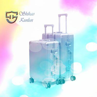 Custom BSCI Unisex Waterproof ABS+PC Suitcases Set Scooter Travel Luggage Suitcases with Tsa Lock Spinner Wheels