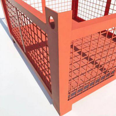 Heavy Metal Storage Box Scrap Box Transport Iron Box Stackable Turnover Box Foldable Turnover Box photo-3