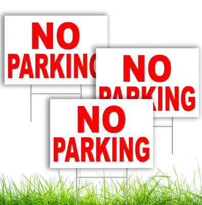 Custom 4mm Corrugated Plastic No Parking Signs – Weatherproof Outdoor Warning Boards photo-3