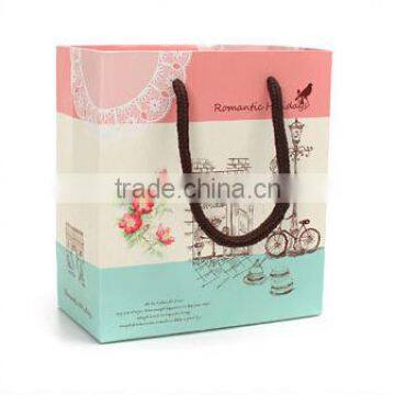 romantic drawing paper gift package bag