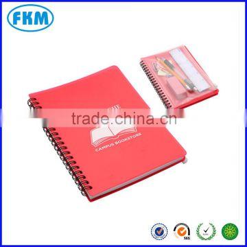 pvc cover spiral notebook