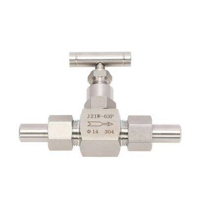 J13W Internal Thread Stainless Steel Globe Valve Needle Valve Thread High Pressure Valve Pressure Gauge Needle Valve photo-2