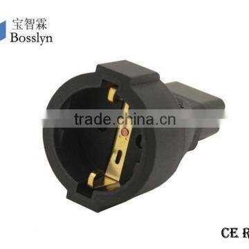 Excellent Quality European SCHUKO 3Pole Male Plug to IEC C19 Female Socket photo-3