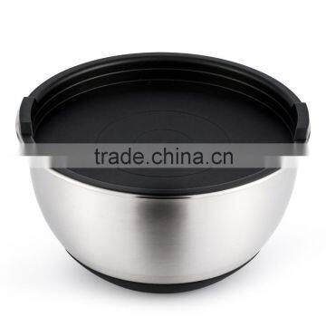 Stainless Steel Salad Bowl Egg Bowl With Silicone Buttom 16-28cm photo-2