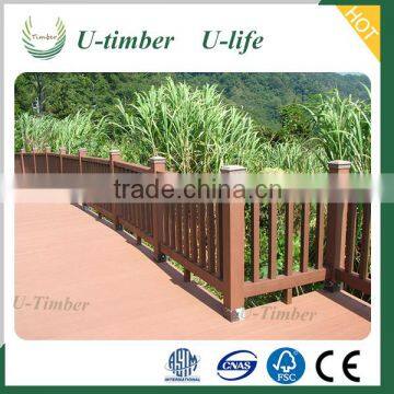 Fully recyclable Less cracking WPC wood plastic composite fence