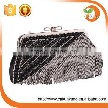 2016 Women Evening Clutch Bag Gorgeous Pearl Crystal Beading Bridal Wedding Party Bags