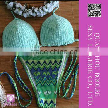 2016 Women Sexy Crochet Bikini Swimwear Knitted Bikini