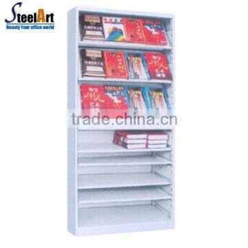 magazine storage metal library cabinet