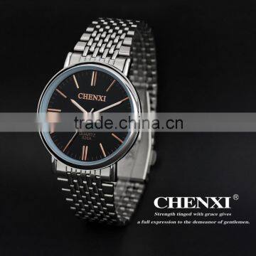 2015 Best Luxury Fashion Couple Lover Wrist Watch ,Noble Japan Movement Quartz Stainless Steel Watch For Wholesale CX-026AM&LS-R