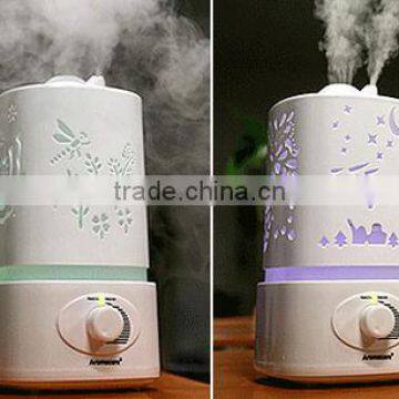 Aromatherapy diffuser air humidifier LED Night Light With Carve Design Ultrasonic humidifier air Aroma Diffuser mist maker