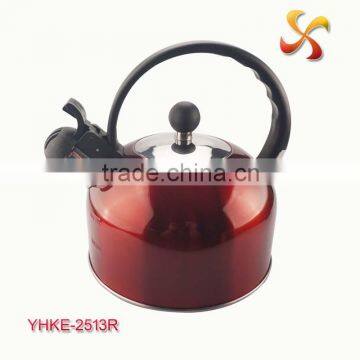 2.5L eco-friendly best quality of metal kettle with colorful coating