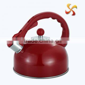 2.5L amazon hotselling of whistling kettle with colorful paint on body