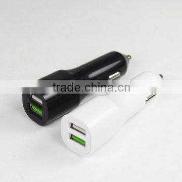 fast charging usb car charger QC3.0 with 2 ports