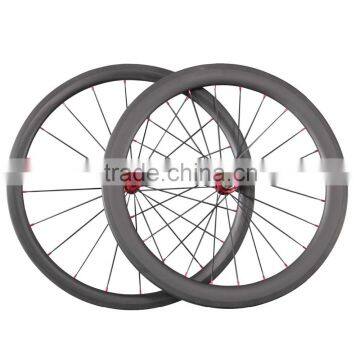 ICAN Carbon Road Bike Wheels Clincher 40/56C Basalt Brake 20/24 Holes