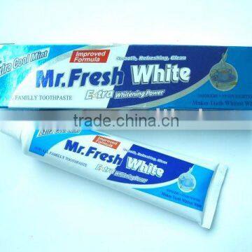 175g Mr.fresh white toothpaste OEM toothpaste 19 years