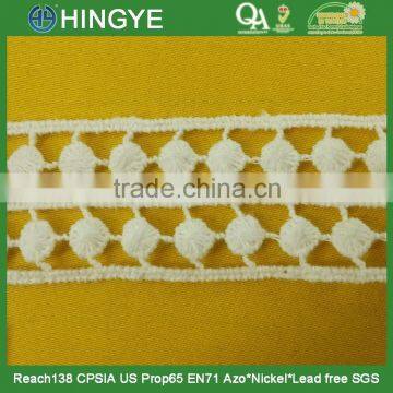 Wholesale off White Crochet Cotton Lace for Garments H1506 photo-2