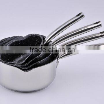 Marble stone non-stick coating pan set